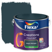 Karwei Flexa creations muurverf magic midnight extra mat 2.5 L aanbieding