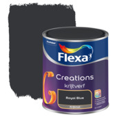 Karwei Flexa creations muurverf royal blue krijt 1 liter aanbieding