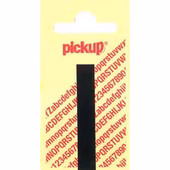 Pickup plakletter I zwart mat 90 mm