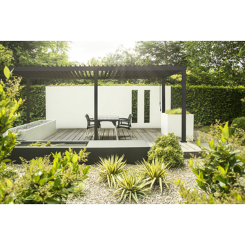 Indirect Besnoeiing Microbe Pergola Deluxe Zwart 3,6x7,2m kopen? | Karwei