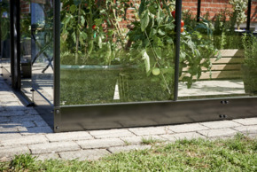 Royal tuinkas Qube 106 fundering