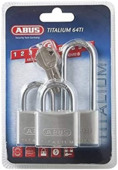 Abus hangslot set Titalium 3 stuks