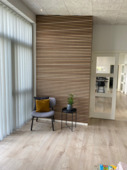 Lattenwand licht eiken 244x60,5 cm, dikte 22mm