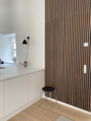 Lattenwand walnoot 244x60,5 cm, dikte 22mm