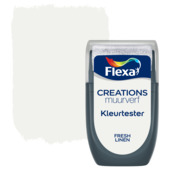 Flexa Creations muurverf kleurtester mat fresh linen 30 ml