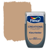 Flexa Creations muurverf kleurtester mat rich butterscotch 30 ml