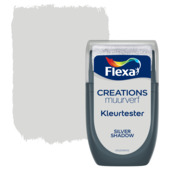 Flexa Creations muurverf kleurtester mat silver shadow 30 ml