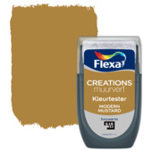 Flexa Creations muurverf Kleurtester Modern Mustard 30ml