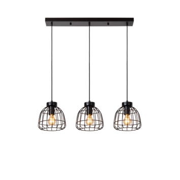 Lucide hanglamp Filox zwart 80x20 cm (lxb)