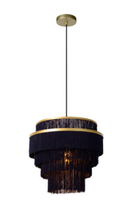 Lucide hanglamp Extravaganza Frilss zwart Ø42 cm