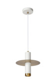 Lucide SELIN hanglamp badkamer Ø 6 cm IP44 Wit