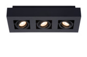 Lucide XIRAX plafondspot LED Dim to warm GU10 2200K/3000K Zwart