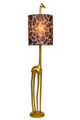 Lucide EXTRAVAGANZA MISS TALL vloerlamp Ø 31,5 cm mat goud / Messing