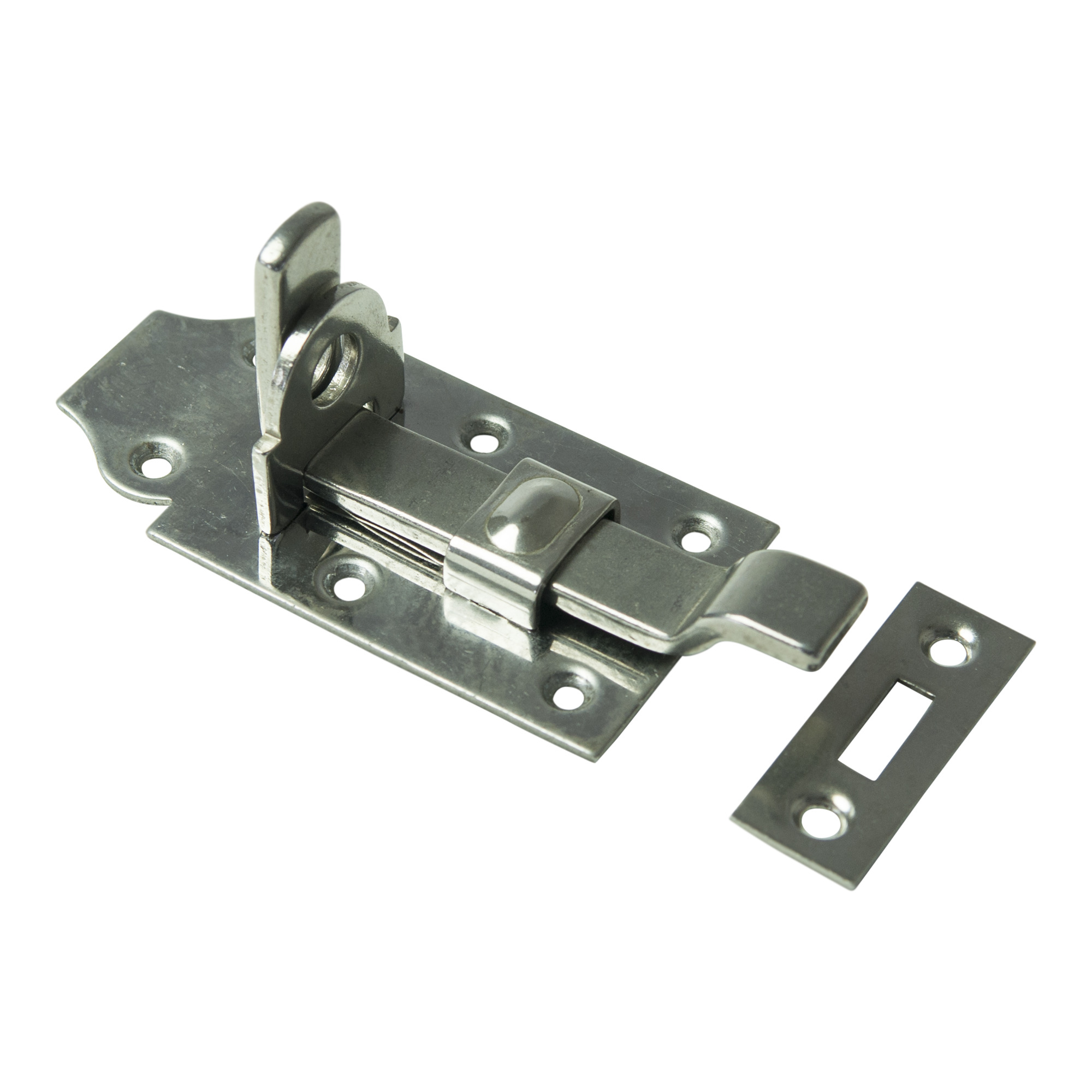 Hangslotschuif Bocht Rvs 120 Mm huismerk kopen in de aanbieding