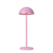 Lucide JOY Oplaadbare tafellamp Buiten Accu/Batterij Ø 12 cm LED dimb. 3000K IP54 Roze