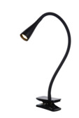 Lucide ZOZY Klemlamp LED dimb. 3000K 3 StepDim Zwart