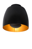 Lucide NOLAN plafonnière Ø24cm Zwart