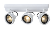 Lucide TALA LED plafondspot LED Dim to warm GU10 2200K/3000K Wit