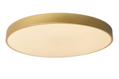 Lucide UNAR plafonnière Ø 60 cm LED dimb. 2700K 3 StepDim mat goud / Messing