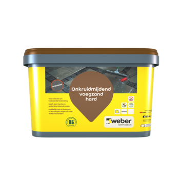 Weber onkruidmijdend voegzand hard antraciet 15 kg
