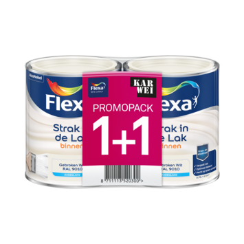 Flexa Strak in de Lak duopack 2x750ml Ral 9010