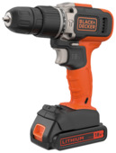 BLACK+DECKER 18V klopboor incl. 1.5Ah accu+lader