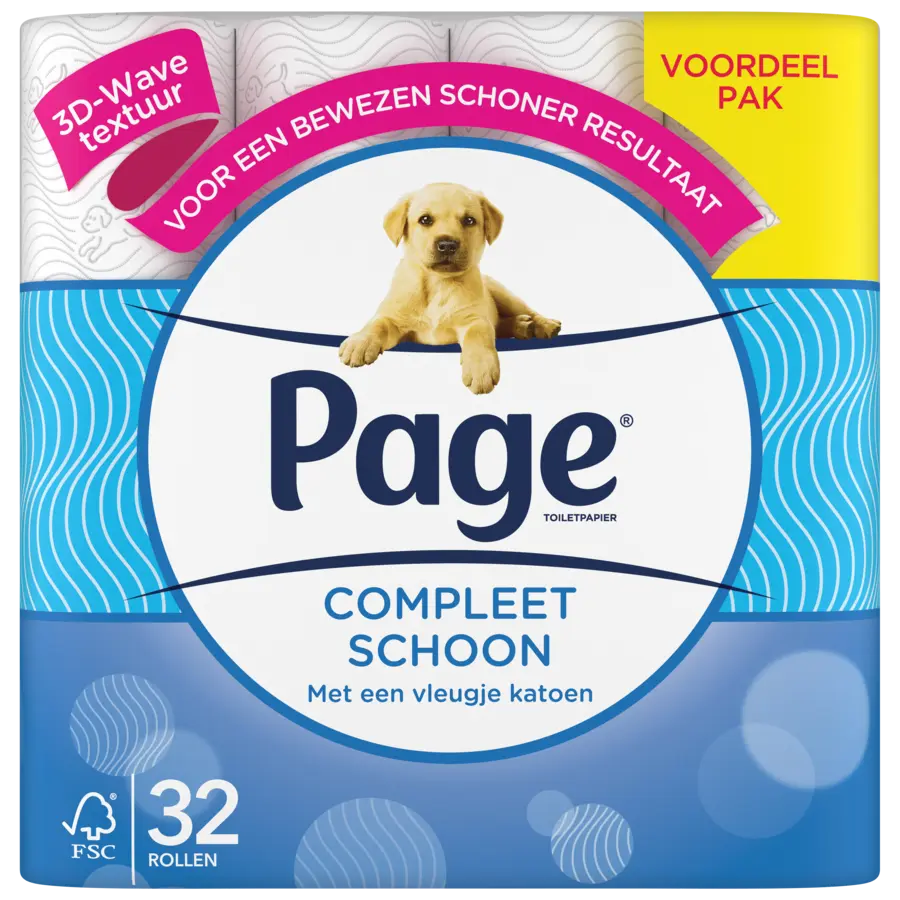 Page toiletpapier compleet schoon 32 rollen