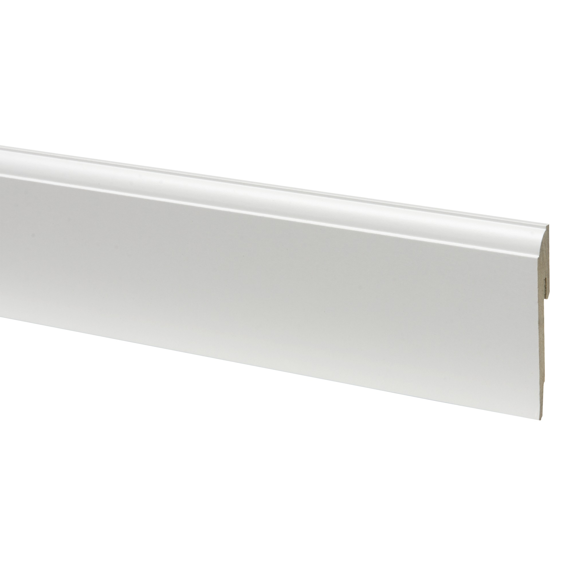 Cando Muurplint Kwart Rond Wit Gegrond 12 X 8 X 240 cando kopen in de aanbieding