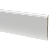 CANDO hoge plint kwartrond clip wit 1,2 x 12