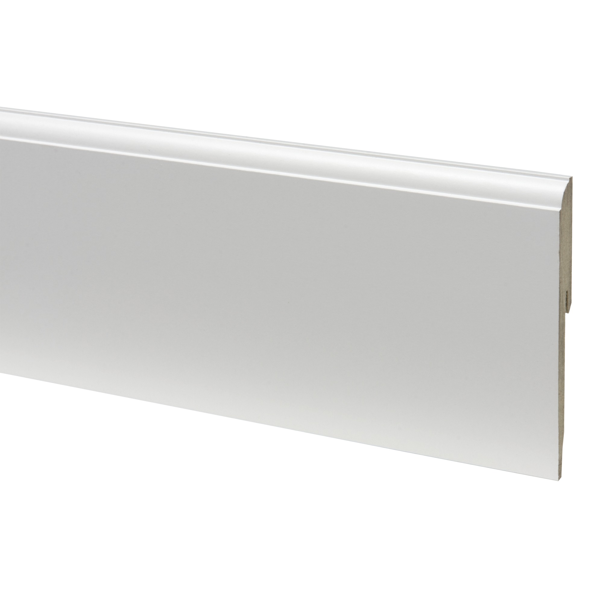 Cando Muurplint Kwart Rond Wit Gegrond 12 X 12 X 240 cando kopen in de aanbieding