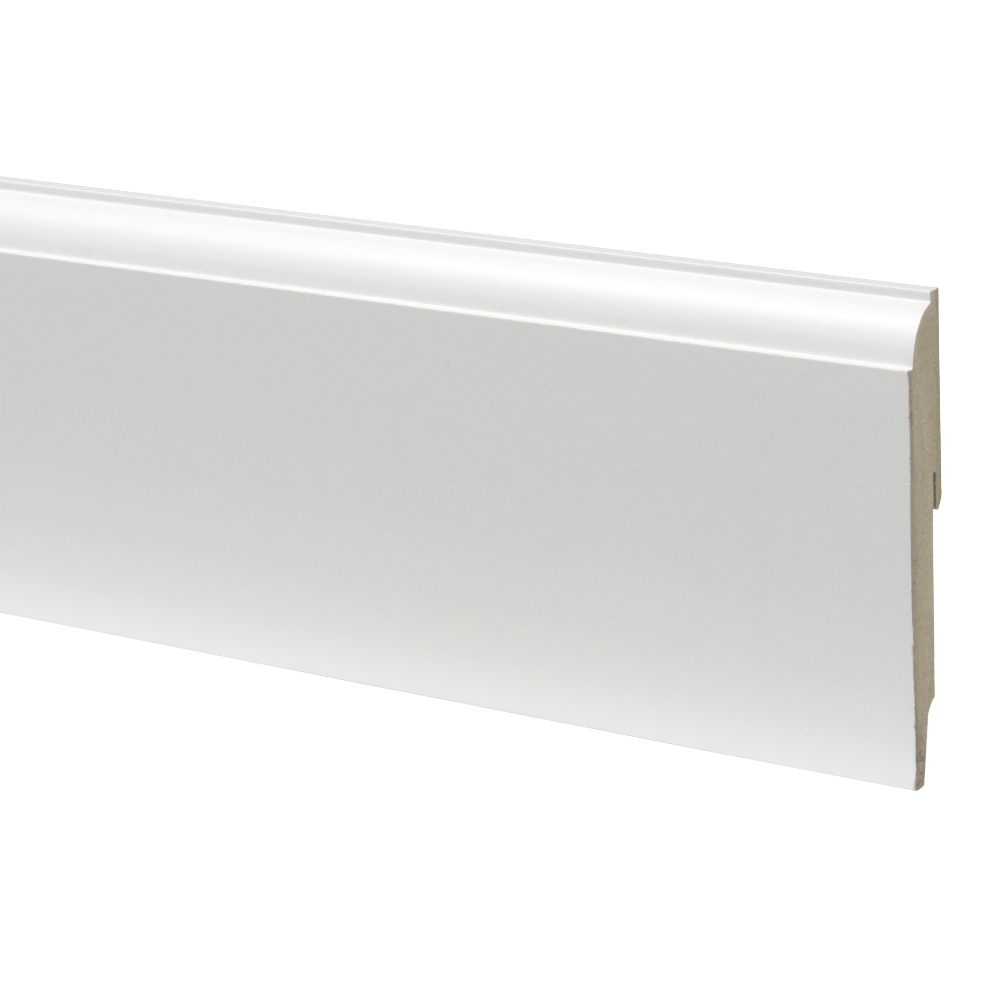 Cando Muurplint Kwart Rond Wit Gegrond 19 X 12 X 240 cando kopen in de aanbieding