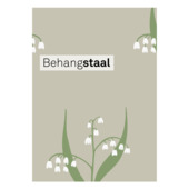 Behangstaal vliesbehang Lilly zand (dessin 120971)