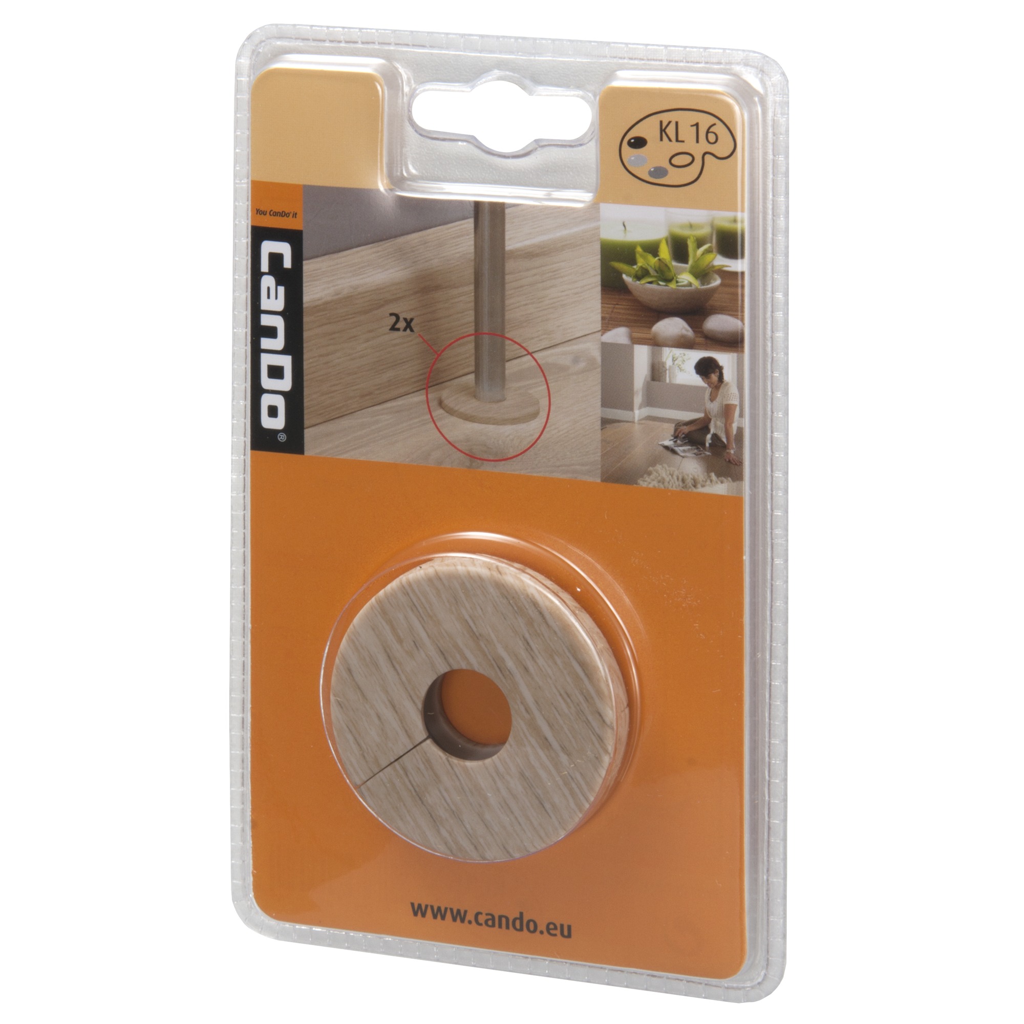 Cando Rozet Kl16 Kalk Eiken 2 Stuks cando kopen in de aanbieding