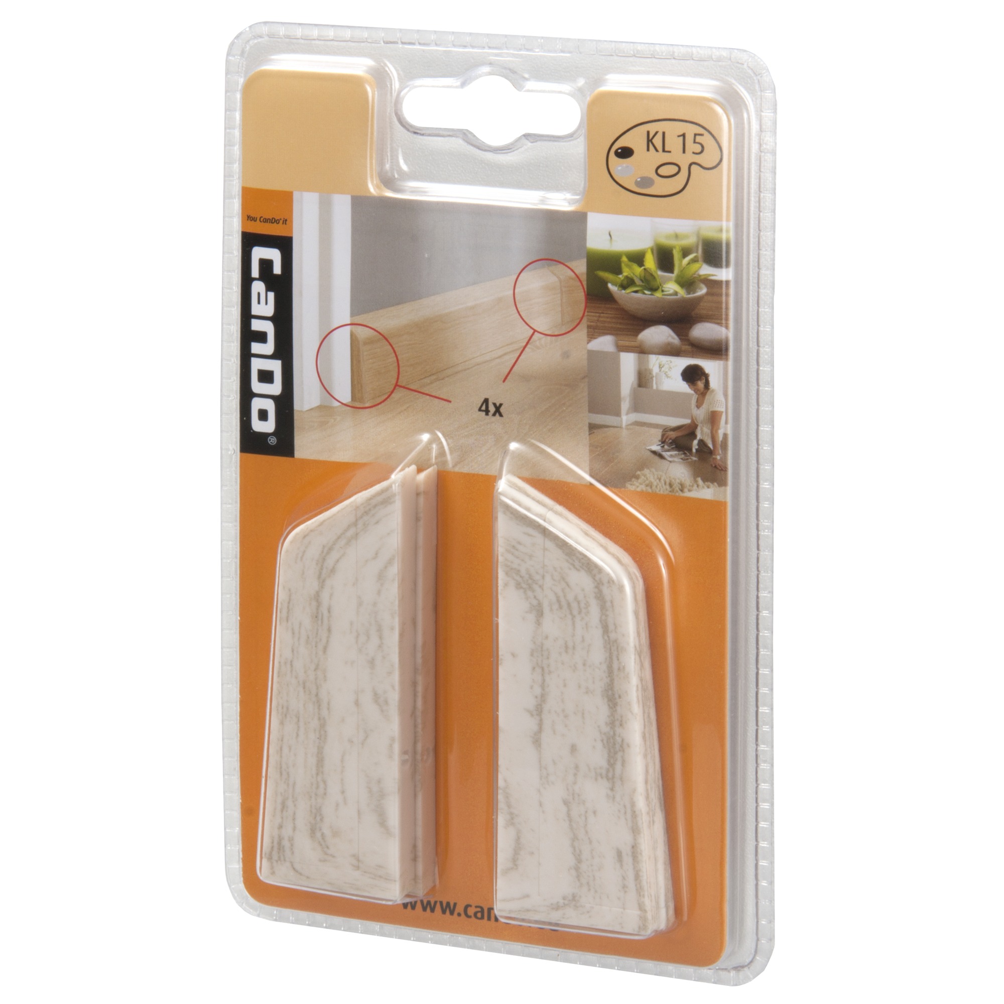 Cando Eind Koppelstuk Kl15 Wit Eiken 4 Stuks cando kopen in de aanbieding