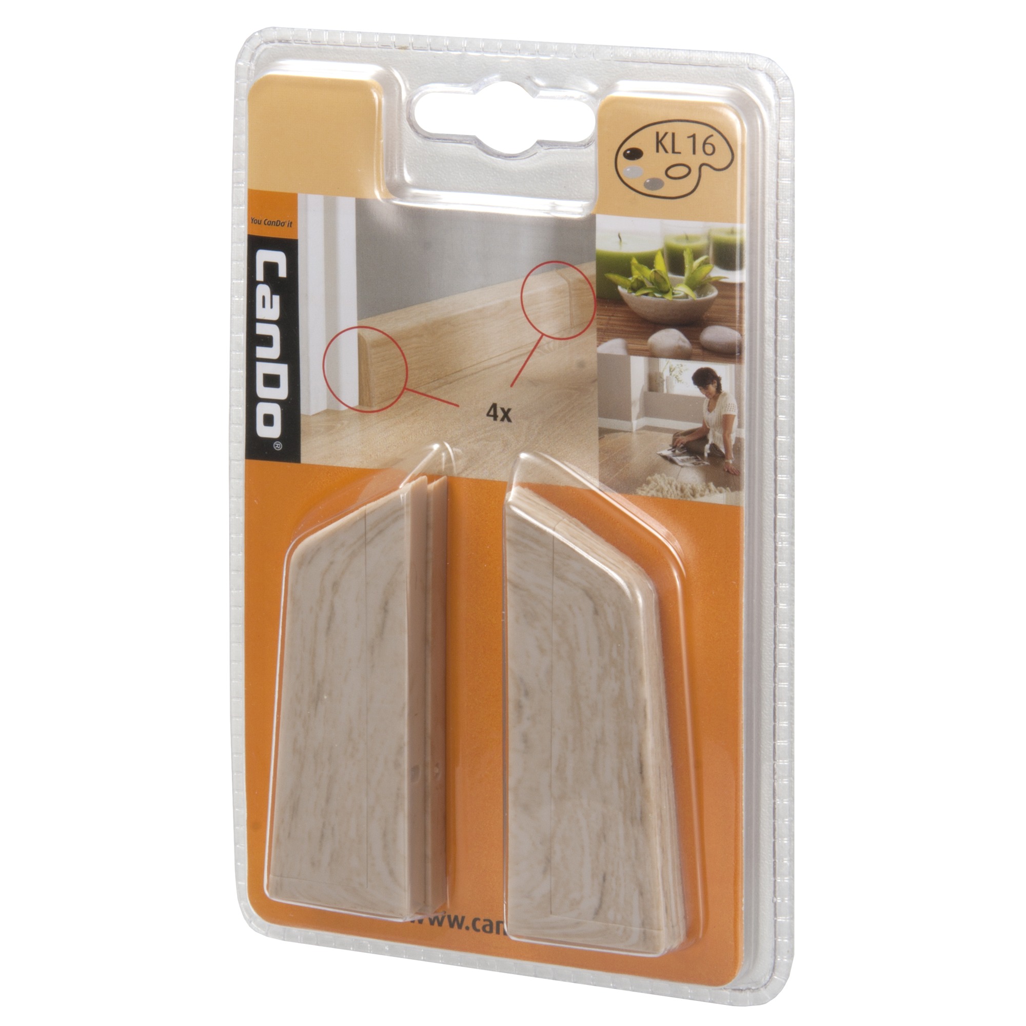 Cando Eind Koppelstuk Kl16 Kalk Eiken 4 Stuks cando kopen in de aanbieding