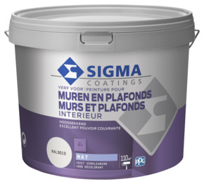 Sigma muurverf interieur RAL9010 10 liter