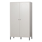 Karwei WOOOD Kledingkast Xina wolkengrijs 202x110x55 cm aanbieding