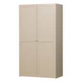 Karwei WOOOD kledingkast Silko beige 210x110x55 cm aanbieding