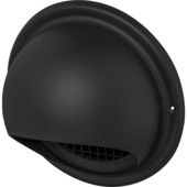 Sanivesk overdrukrooster dampkap bol inox zwart Ø150mm