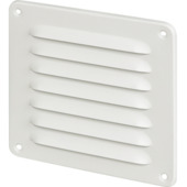 Sanivesk schoepenrooster aluminium 155 x 155 mm mat wit