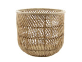 Mand rotan blond D50H48 cm