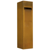 Brievenbus modern staand cortenstaal 121 x 31 x 31 cm