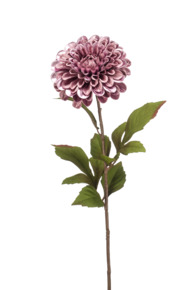 Emerald kunstbloem Dahlia spray glamour purple 57 cm