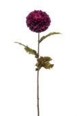 Emerald kunstbloem Dahlia pompom spray purple 72 cm