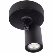 Opbouwspot zwart met geïntegreerd LED