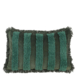 Kussen tufted streep fluweel groen - l55xb35xh10cm