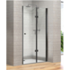 Allibert plooideur Palma 100x195 cm zwart/helder glas