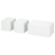 Duraline kubus lak wit 10x20 cm set 3 stuks