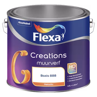 Flexa Creations muurverf metallic 2,5 liter