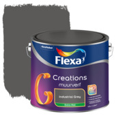 Flexa Creations muurverf extra mat industrial grey 2,5 l